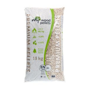 Granulés MyWood - Sapin extra blanc - Palette 70 sacs 15kg